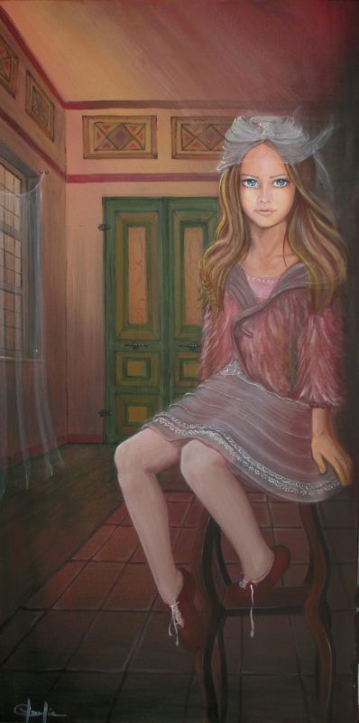 LA BAMBINA SULLO SGABELLO